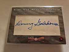 11/17 Historic Trivia Denny Galehouse World Series Signature Edition Cut Auto