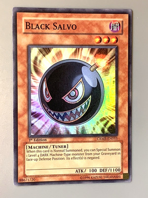 yugioh Black Salvo CRMS-EN015 1st Ed Super North American Near Mint