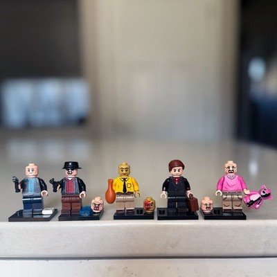 Lot of 5 BRAND NEW Breaking Bad LEGO Minifigures / Walter White / Jessee Pinkman