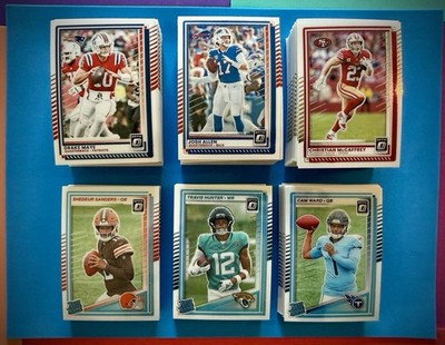 2025 Donruss Optic Football Base, Rookies #1-300 Complete The Set Pick Your Card
