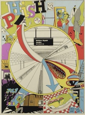 Phish Poster 7/22 7/24 7/25 7/27 7/29 Madison Square Garden New York MSG Numberd