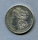 U.S. Silver Dollar 1890-CC Extremely Fine, cleaned, light scratches overall