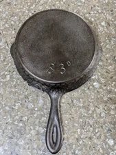 Vintage Hammered Chicago Hardware Foundry Skillet Pan 83D No 3 Skillet Restored