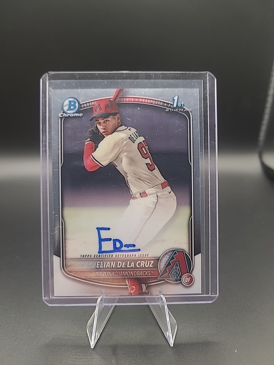 2025 Bowman Chrome Prospects Elian de La Cruz CPA-ED 1st Bowman Auto