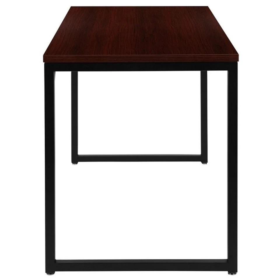 Flash Furniture 47" Industrial Wood Top Writing Desk in Mahogany - Image 4 of 4