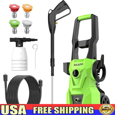 #ad 3000 PSI Electric Pressure Washer W Foam Cannon Quick Connect 4 Nozzle Cleaning $108.95