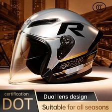 Jethelm Motorradhelm 3C & DOT zertifiziert 3/...