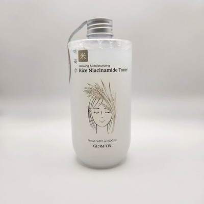 GLAMFOX K-BEAUTY Rice Niacinamide Toner Glowing & Moisturizing 16.9oz / 500ml