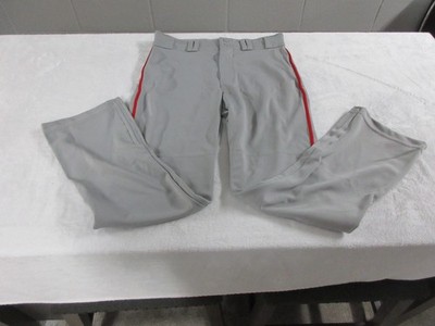 Champro - Triple Crown Baseball Pants, Gray, Red Piping, Adult M - New No Tags