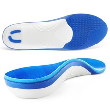 220 Lbs Plantar Fasciitis Insoles, Heel Pain , High Arch Inserts for Flat Fe...