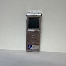 Sony ICD-UX512 Silver Stereo Digital Voice Recorder w/ Built-In USB WORKS 