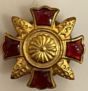 WW2 Japanese Wounded Soldier Miniature Badge Order Medal Ordre Medaille Orden