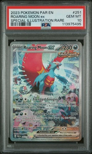 2023 POKEMON PAR EN-PARADOX RIFT #251 ROARING MOON EX PSA 10