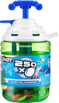 Zuru X-SHOT Set Wasserbombenpumpe 250 Ballons Wasserbomben Auffüllset