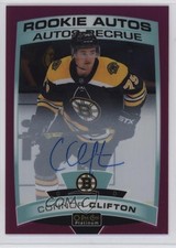 2019-20 O-Pee-Chee Platinum Rookie Autos Matte Pink 5/99 Connor Clifton Auto f0l