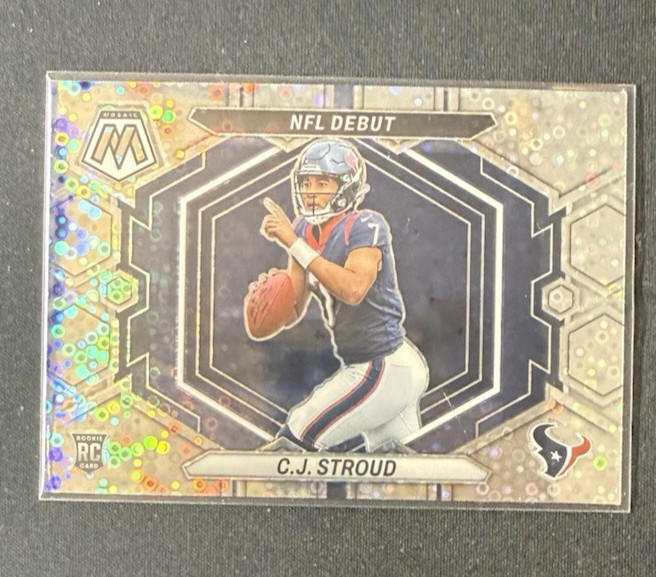 2023 Panini Mosaic SILVER NO HUDDLE MOSAIC NFL DEBUT C.J. STROUD #ND-3 RC TEXANS