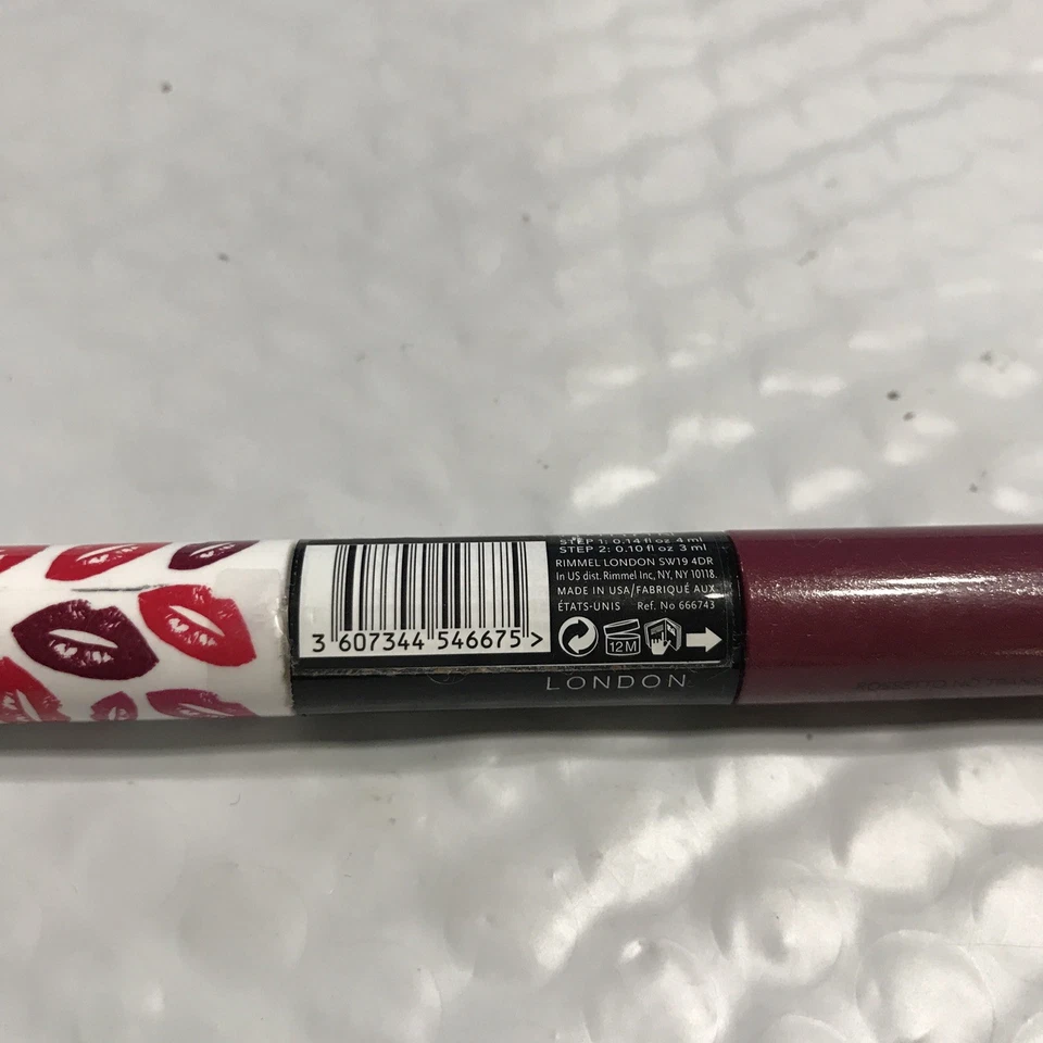 RIMMEL Provocalips 16HR Kiss Proof Lip Color 230 KISS FATAL unsealed NWOB - Image 4 of 4