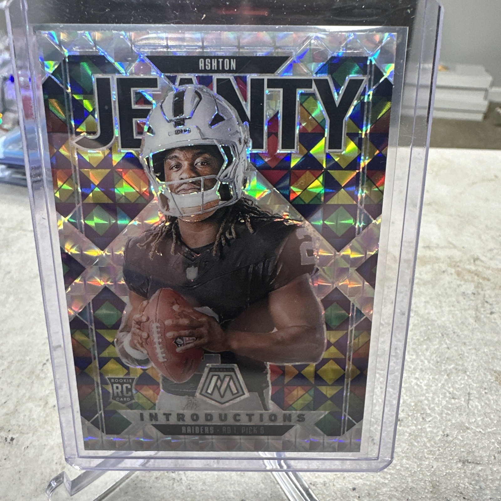 2025 Panini Mosaic - Ashton Jeanty - Introduction Silver Prizm Rookie (RC)