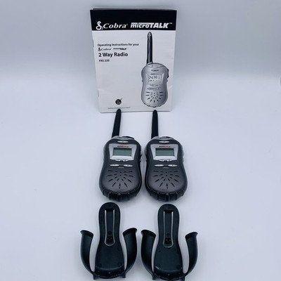 Cobra MicroTalk FRS220-2 2-Mile 14-Channel FRS Two-Way Radio (Pair) (Charcoal)