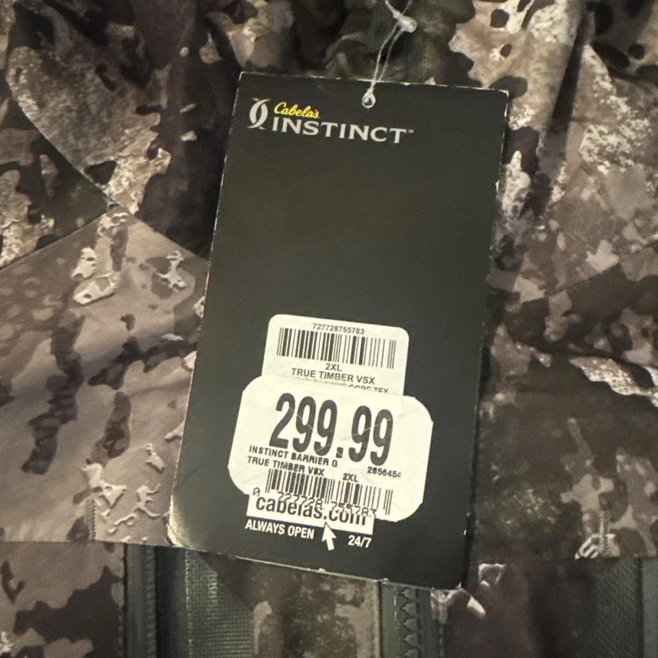 Men’s Cabela's Instinct Barrier GORE-TEX Rain Fishing Jacket Size 2XL MSRP $299 - Image 4 of 4