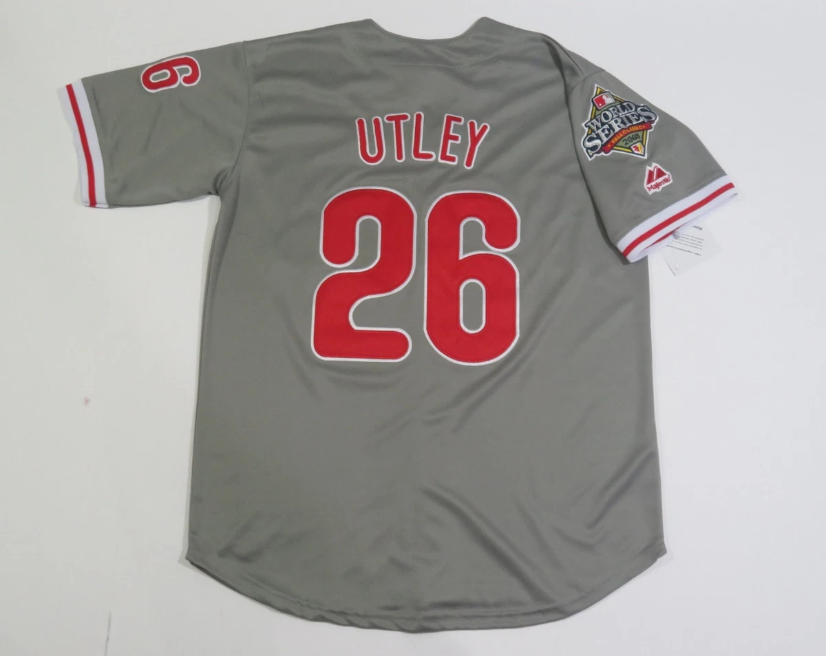 phillies majestic ゲームシャツ utley Vintage Majestic Chase Utley