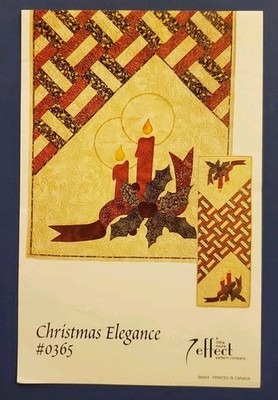 CHRISTMAS ELEGANCE Quilt Pattern By A Little More Effect Table Runner