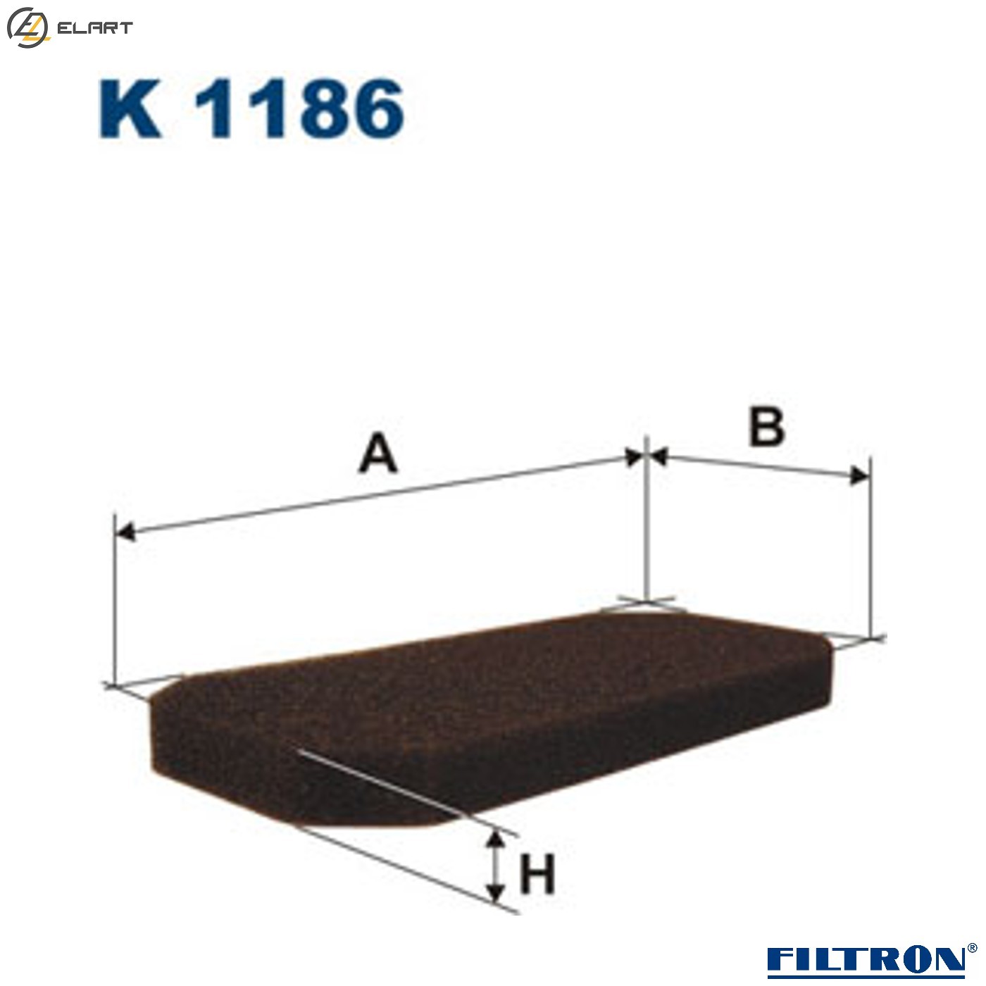 FILTER CABIN AIR K 1186 FOR RENAULT TRUCKS DAF LF/45/55 MACK DCI4-B/C 4.1L 4cyl