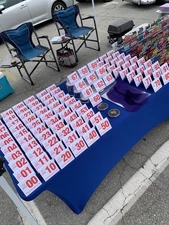 Classic Carls Jr Table Tent Number 00 thru 99