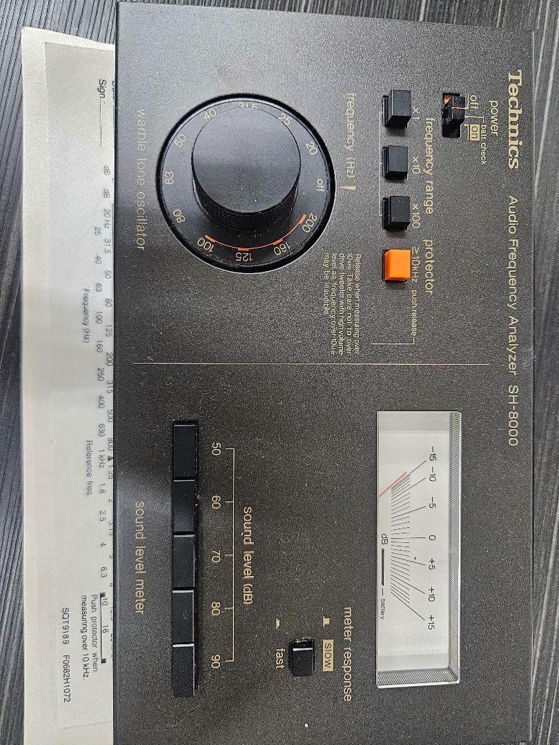 Technics Sh-8000 Audio Frequency Analyzer Sound Generator Used w