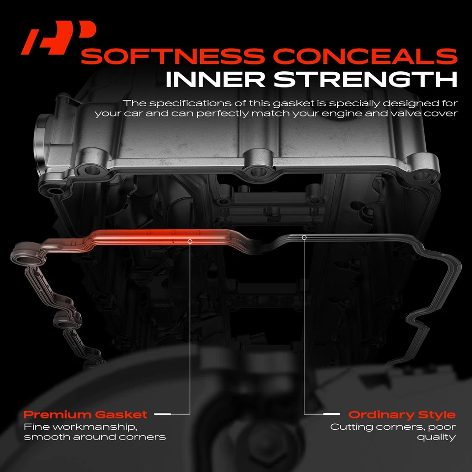 Juego de juntas de cubierta de válvula de motor A-Premium para VW Passat Audi A4 A6 Allroad Quattro Foto 4 de 4