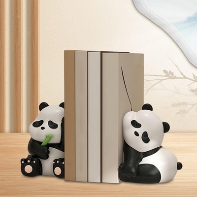 2 Stück niedliche Panda-Buchstützen, Schreibtisch-Rezeptbücher,
