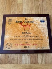 Rare Bill Walton James Naismith Player of Year Award UCLA Blazers From Estate