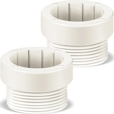 Adaptador estabilizador para paraguas de piscina Thyle 2 piezas mangas roscadas blanco