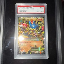 M Lucario EX (Secret) 113/111 XY - Furious Fists Holo PSA GRADE 9 on eBay