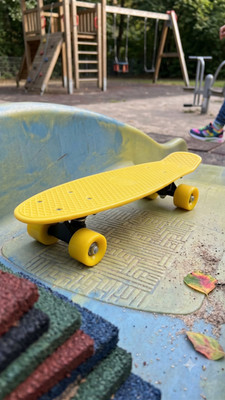 RIDD Pennyboard 17'' Gelb Mini Skateboard Cruiser Kinder & Jugendliche Neu