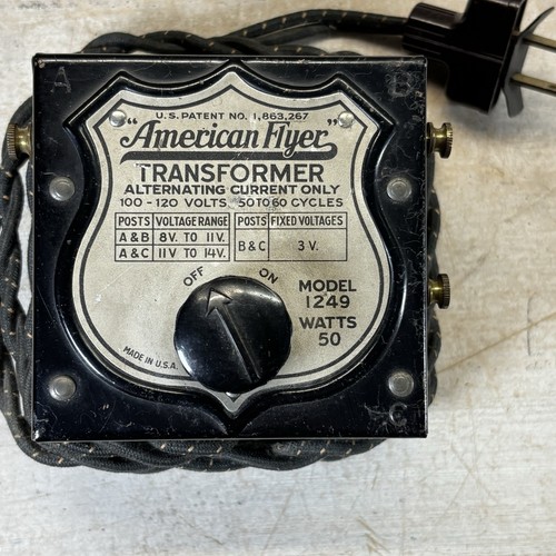 Controlador de tren American Flyer Preguerra Nº 1249 Transformador 50 vatios De colección EE. UU. | Zustand: Used