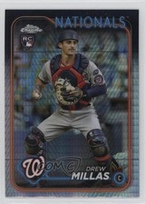 2024 Topps Chrome Prism Refractor Drew Millas #85 0wp8