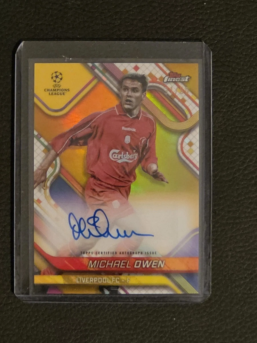 Michael Owen Autographed Soccer Sports Trading Cards & Accessories