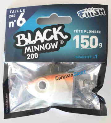 Fiiish Tête plombée Black Minnow Med Deep Doré | Waveinn