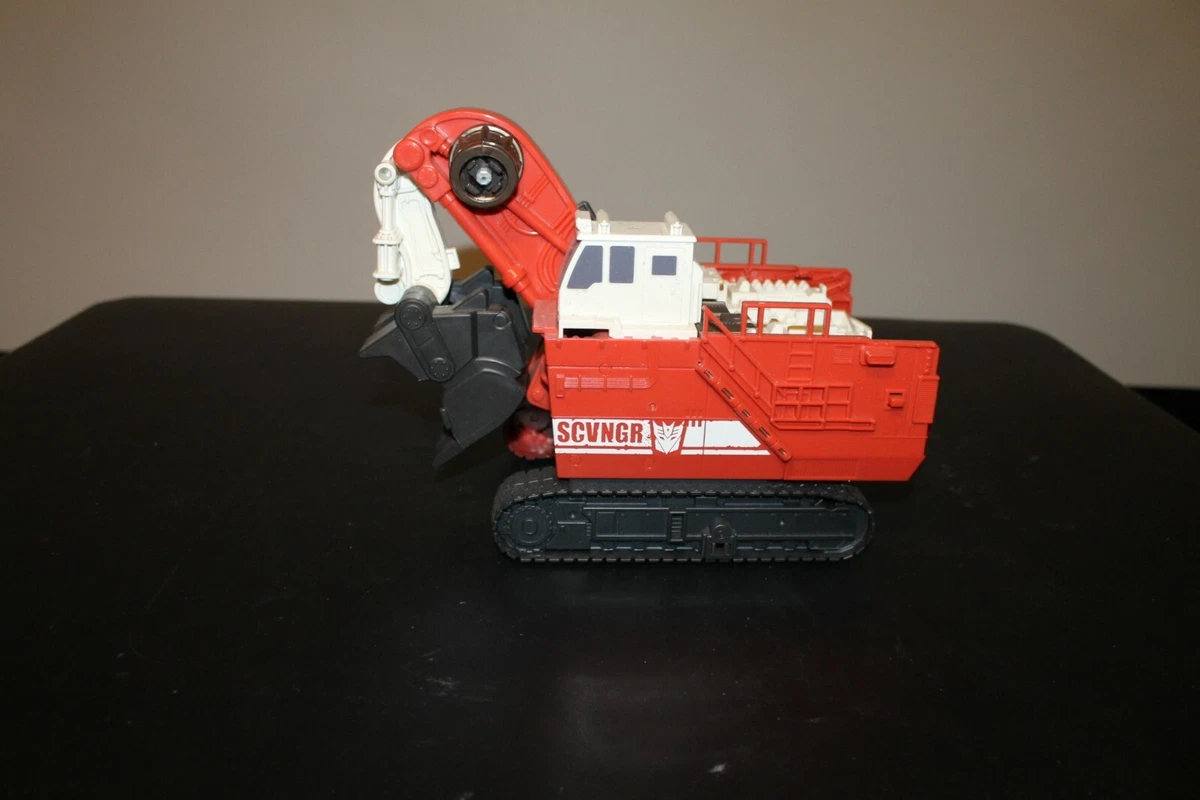 Transformer Scvngr Decepticon Backhoe Construction Equipment Digger Red Toy 2008