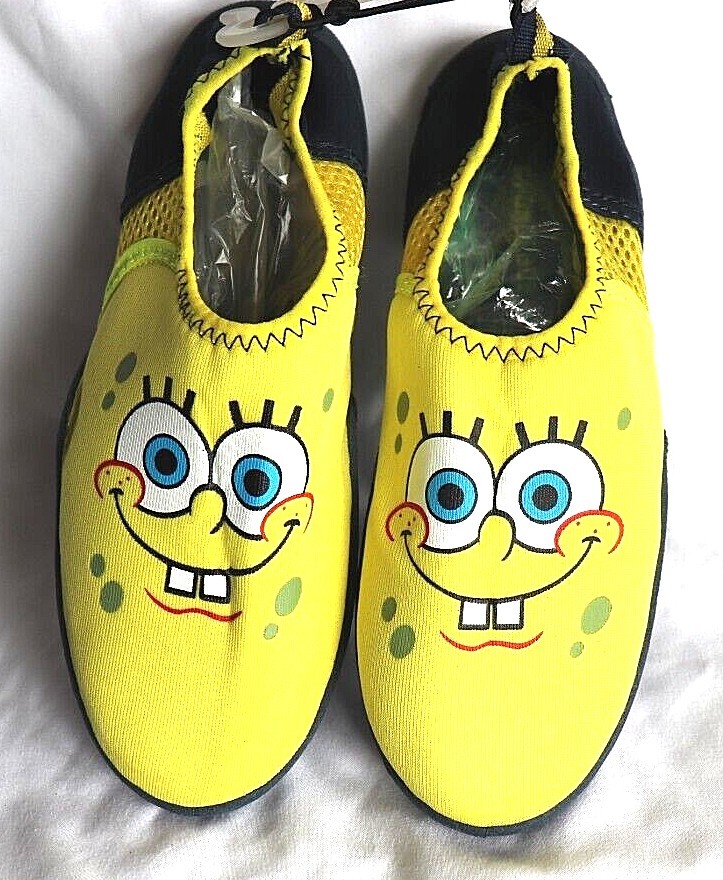 NEW* Spongebob Squarepants Boys Water Shoe, Yellow, *Choose Your Size* | eBay