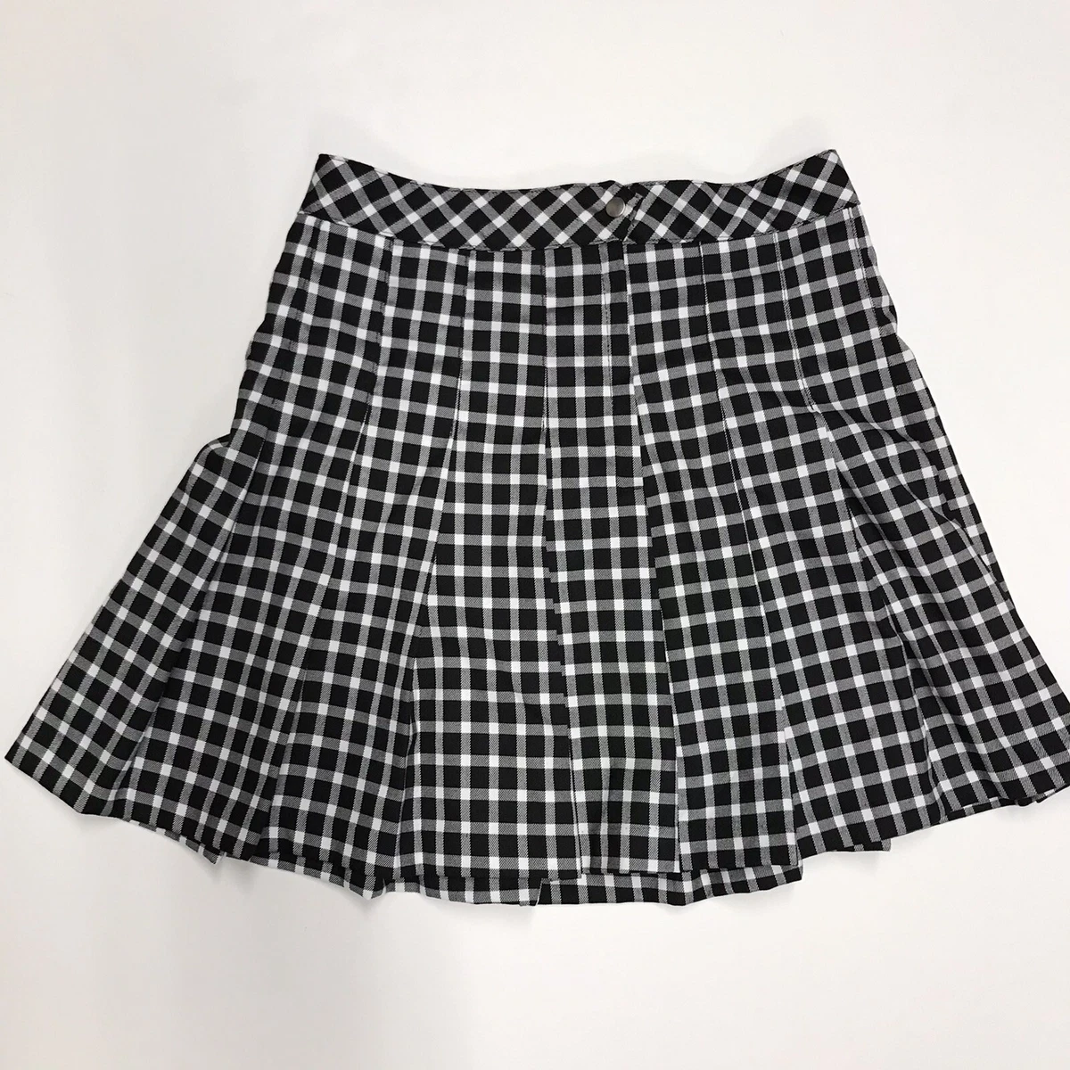 black pleated skirt h&m