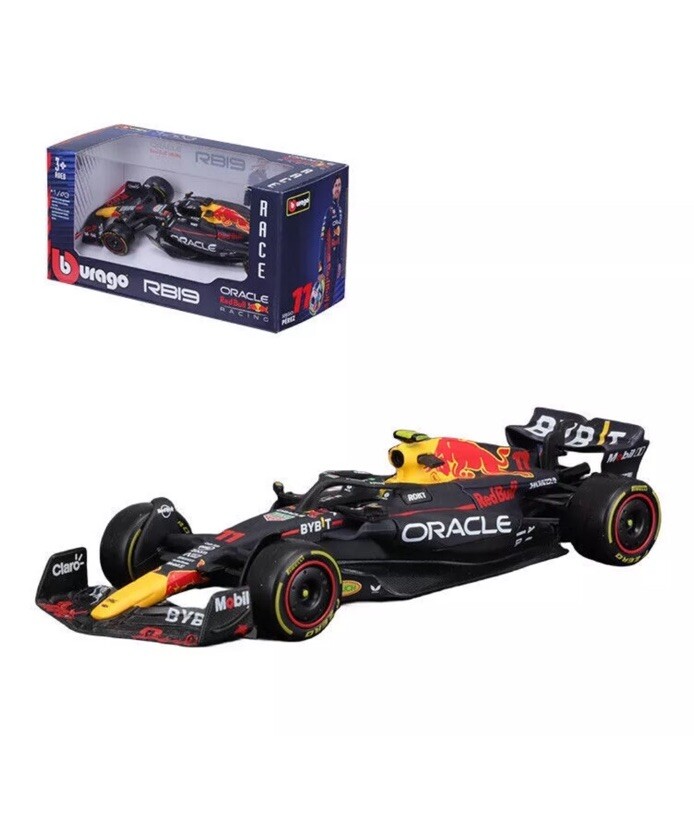 BURAGO F1 /1:43 2023 Red Bull RB19 FORMULA 1 F1 Sergio Checo Perez Model CAR #11