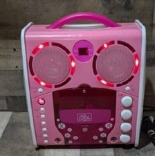 Singing Machine SML383P Portable CD/CDG Player Karaoke Machine Pink TESTED/WORKS