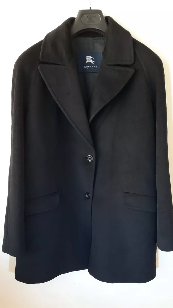 Cl sico Burberry Mujer Abrigo Chaqueta Lana Talla 48 XL