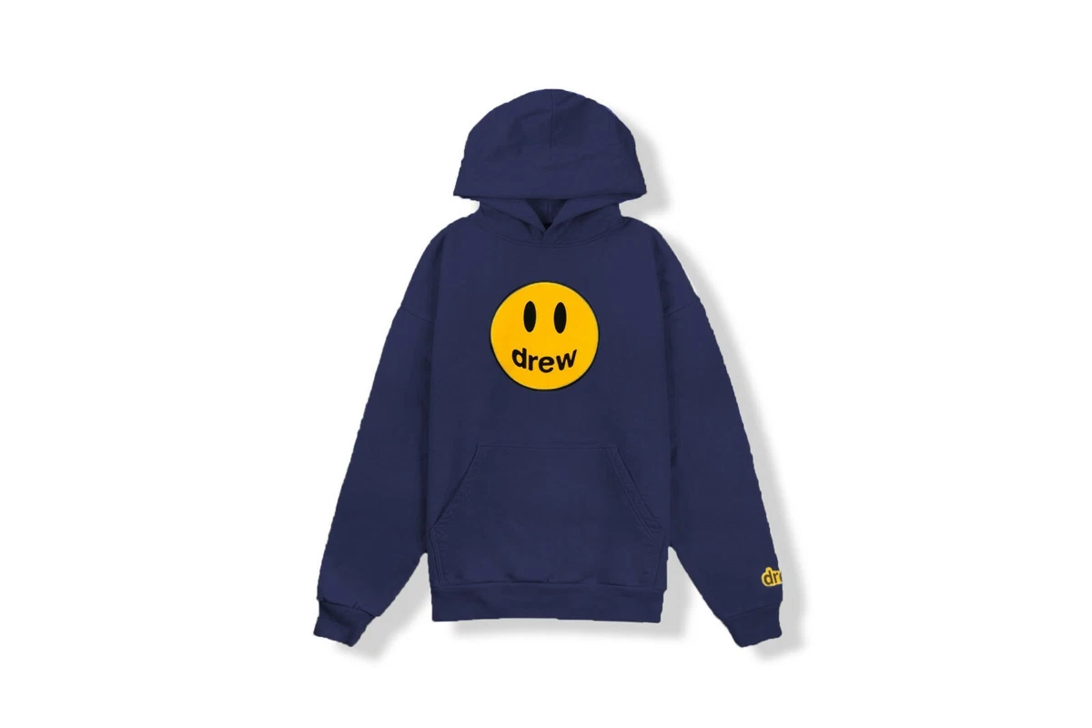 Justin Bieber DREW House Mascot Deconstructed Hoodie -Navy (Sold Out)