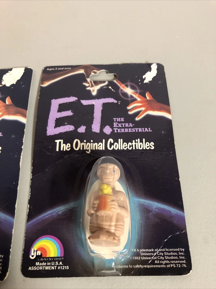 1982 E.T. EL EXTRA TERRESTRE LOS COLECCIONABLES ORIGINALES SOSTENIENDO PALOMITAS DE MAÍZ Y VESTIDO Foto 2 de 4