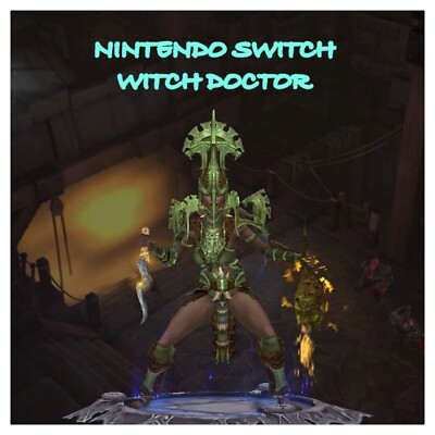 DIABLO 3 SWITCH SOFTCORE HEXENDOKTOR GEWAND DES JADE HARVESTERS MODDED SET