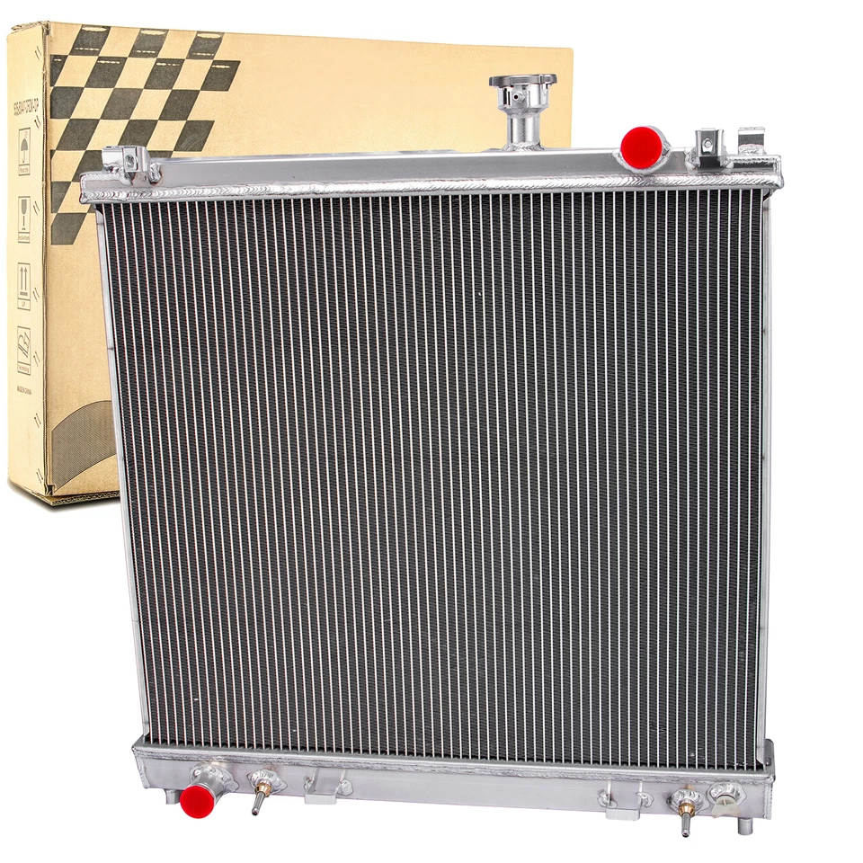 4 Core Aluminum Radiator For 2004-2010 Nissan Titan Armada Infiniti QX56 5.6L V8 - Image 2 of 4