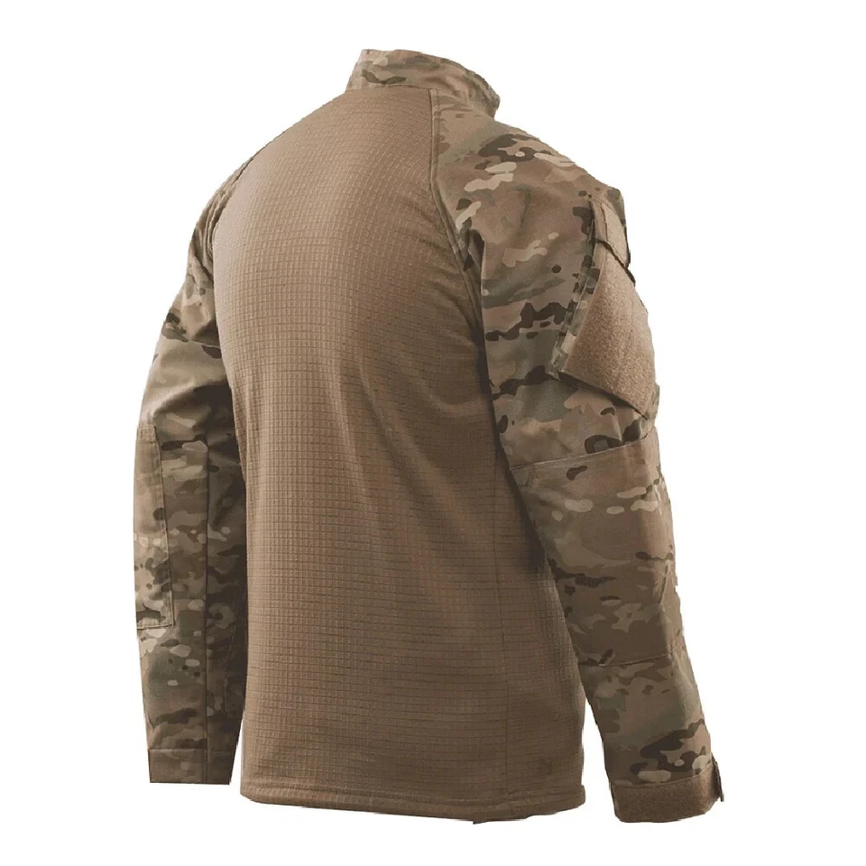 Camisa de Combate Tru-Spec Clima Frío 1/4 Cremallera | Multicam | 2592 | Grande | NUEVA Foto 2 de 2